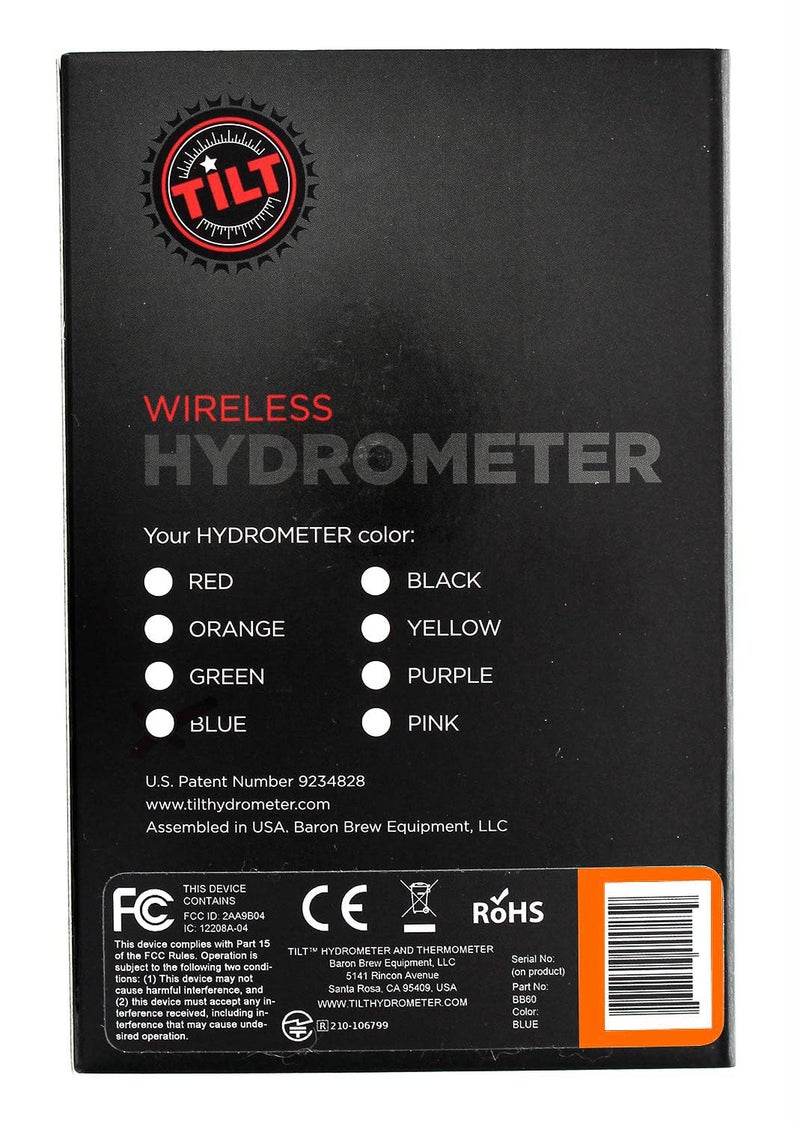 Tilt Wireless Orange Hydrometer and Thermometer: Patented Brewing Technology for Precision Monitoring & Control for Fermentation of Beer, Wine, Cider, Mead & More - Image 4